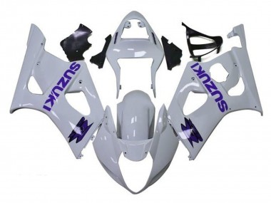 Carenados Moto Suzuki GSXR 1000 2003-2004 - Blanco Púrpura Baratos