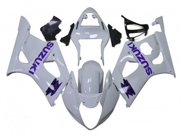 Carenados Moto Suzuki GSXR 1000 2003-2004 - Blanco Púrpura Baratos