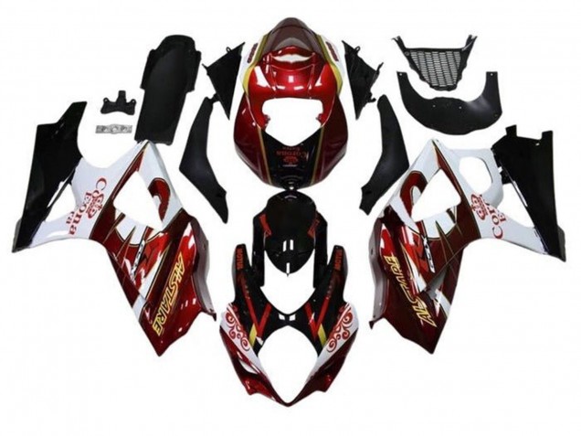Carenados Moto Suzuki GSXR 1000 2005-2006 - Negro Rojo Blanco Oro Baratos