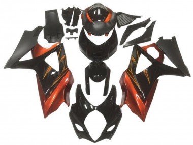 Carenados Moto Suzuki GSXR 1000 2005-2006 - Negro Brillante Negro Mate Naranja Baratos