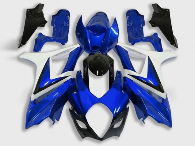 Carenado Moto Suzuki GSXR 1000 2005-2006 - Blanco Azul Negro Baratos