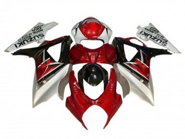 Carenados Moto Suzuki GSXR 1000 2005-2006 - Plata Rojo Negro Baratos