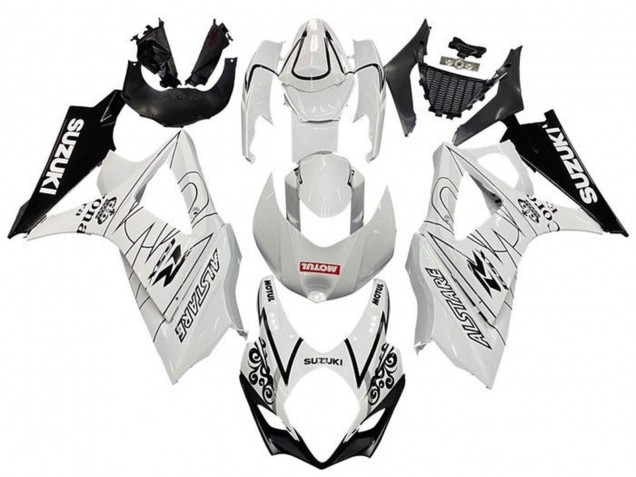Carenados Moto Suzuki GSXR 1000 2005-2006 - Blanco Negro Corona Motul Baratos