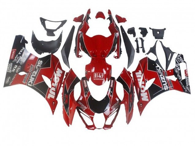 Carenados Moto Suzuki GSXR1000 2017-2024 - Rojo Blanco Negro Motul Baratos