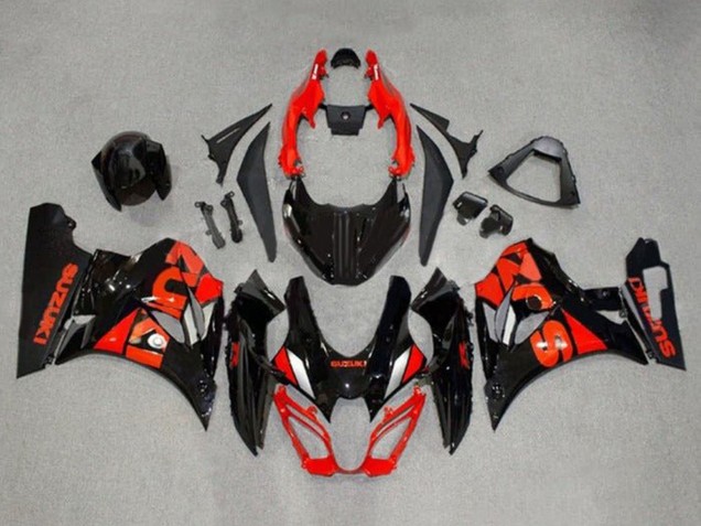 Carenados Moto Suzuki GSXR1000 2017-2024 - Negro Rojo Plata Baratos