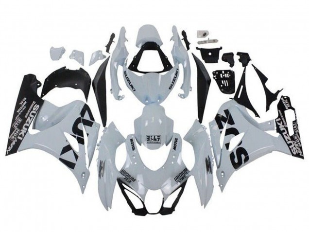 Carenados Moto Suzuki GSXR1000 2017-2024 - Blanco Negro Baratos