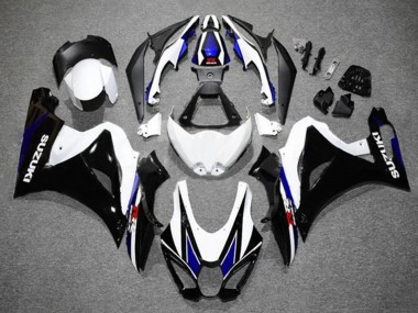 Carenados Moto Suzuki GSXR1000 2017-2024 - Blanco Azul Negro Baratos