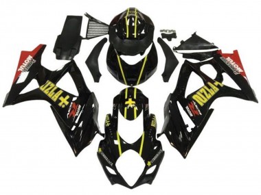 Carenados Moto Suzuki GSXR 1000 2007-2008 - Negro Amarillo Rojo Rizla Baratos