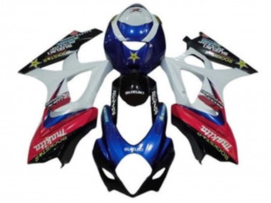 Carenados Moto Suzuki GSXR 1000 2007-2008 - Blanco Azul Rojo Negro Makita Baratos