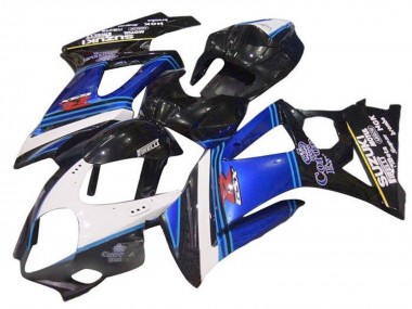 Carenados Moto Suzuki GSXR 1000 2007-2008 - Blanco Azul Negro Corona Baratos