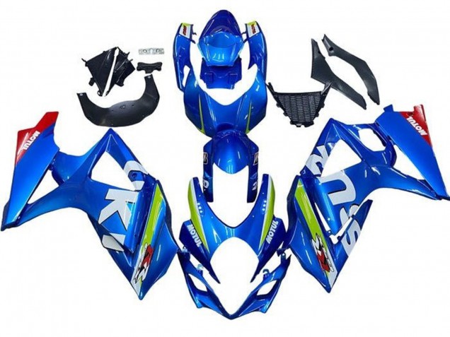 Carenados Moto Suzuki GSXR 1000 2007-2008 - Azul Blanco Verde Rojo Baratos