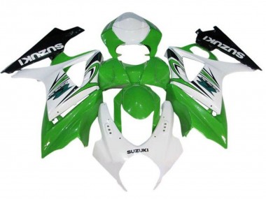 Carenado Moto Suzuki GSXR 1000 2007-2008 - Blanco Verde Negro Baratos