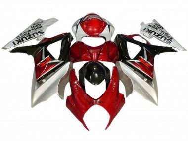 Carenados Moto Suzuki GSXR 1000 2007-2008 - Rojo Negro Plata Baratos