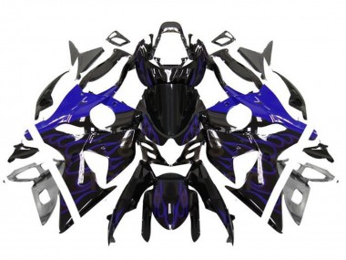 Carenados Moto Suzuki GSXR 1000 2009-2016 - Negro Brillante Azul Llama Baratos