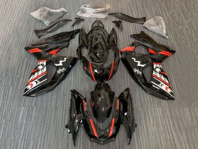 Carenados Moto Suzuki GSXR 1000 2009-2016 - Negro Rojo Blanco Jaws Tiburón Baratos