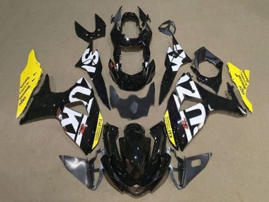 Carenados Moto Suzuki GSXR 1000 2009-2016 - Negro Blanco Amarillo Baratos