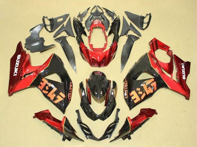 Kits Carenado Moto Suzuki GSXR 1000 2009-2016 - Rojo Negro Baratos