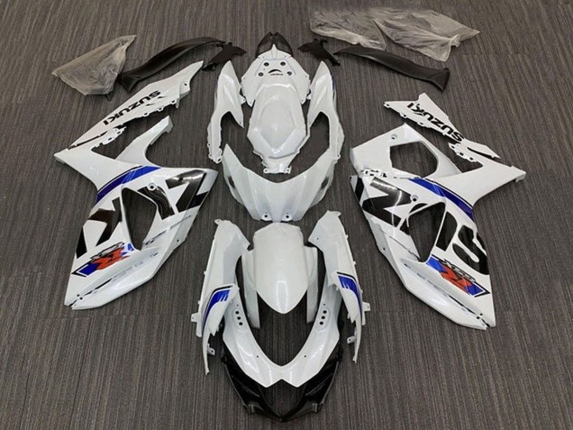 Carenado Moto Suzuki GSXR 1000 2009-2016 - Blanco Azul Raya Baratos