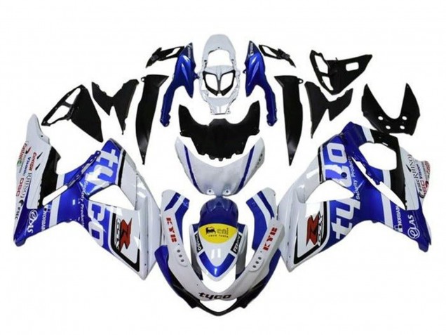 Carenados Moto Suzuki GSXR 1000 2009-2016 - Blanco Azul Amarillo Negro Tyco Baratos