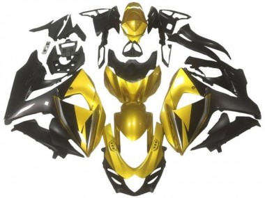 Carenados Moto Suzuki GSXR 1000 2009-2016 - Oro Negro Gris Oscuro Baratos