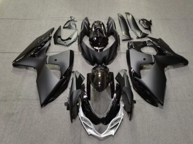 Carenados Moto Suzuki GSXR 1000 2009-2016 - Negro Mate Negro Brillante Plata Baratos