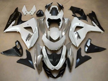 Carenados Moto Suzuki GSXR 1000 2009-2016 - Blanco Perla Plata Negro Mate Baratos