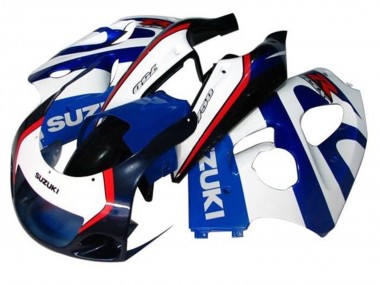 Carenados Moto Suzuki GSXR 600 / GSXR 750 1996-2000 - Azul Blanco Azul Oscuro Rojo Baratos