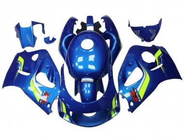 Carenados Moto Suzuki GSXR 600 / GSXR 750 1996-2000 - Azul Amarillo Blanco Baratos