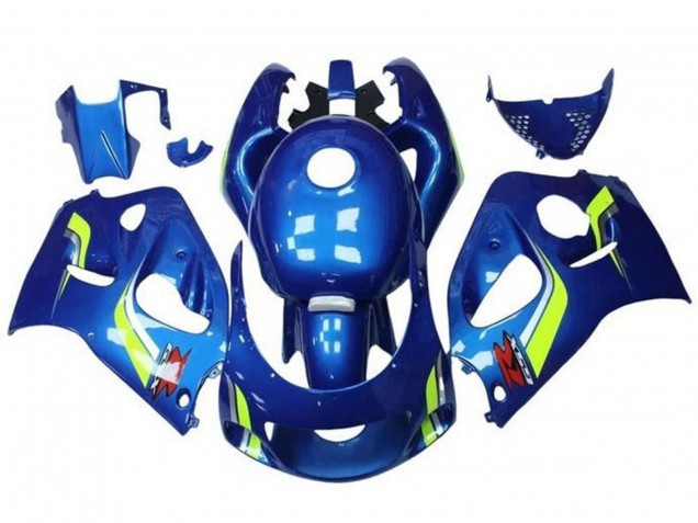 Carenados Moto Suzuki GSXR 600 / GSXR 750 1996-2000 - Azul Amarillo Blanco Baratos