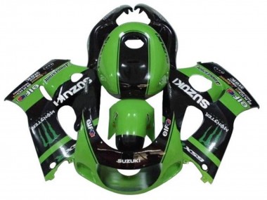 Carenados Moto Suzuki GSXR 600 / GSXR 750 1996-2000 - Verde Negro Monstruo Baratos