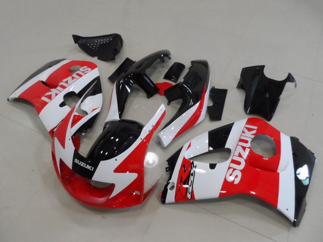 Carenados Moto Suzuki GSXR 600 / GSXR 750 1996-2000 - Rojo Blanco Negro Baratos