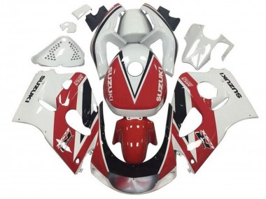 Carenados Moto Suzuki GSXR 600 / GSXR 750 1996-2000 - Rojo Blanco Negro Raya Baratos