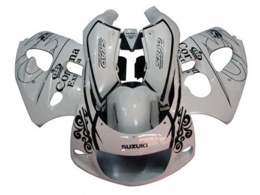 Carenados Moto Suzuki GSXR 600 / GSXR 750 1996-2000 - Blanco Negro Corona Extra Baratos