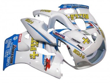 Carenados Moto Suzuki GSXR 600 / GSXR 750 1996-2000 - Blanco Azul Amarillo Rizla Baratos