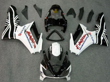 Kits Carenado Moto Triumph Daytona 675 Triple 2006-2008 - Blanco Negro Brillante Baratos