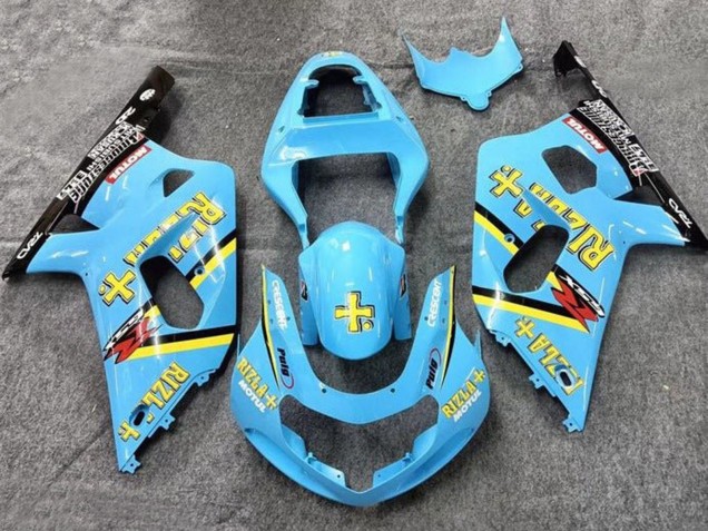 Carenados Moto Suzuki GSXR 600 / GSXR 750 2001-2003 - Azul Claro Amarillo Negro Negro Rizla Baratos