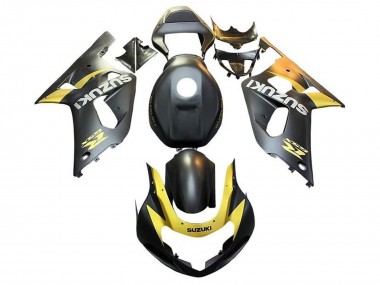Carenados Moto Suzuki GSXR 600 / GSXR 750 2001-2003 - Negro Mate Amarillo Baratos