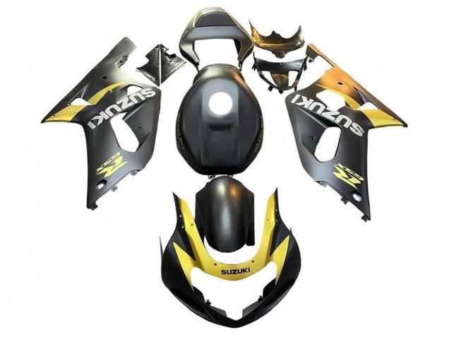 Carenados Moto Suzuki GSXR 600 / GSXR 750 2001-2003 - Negro Mate Amarillo Baratos