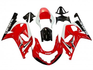Carenados Moto Suzuki GSXR 600 / GSXR 750 2001-2003 - Rojo Blanco Negro Brillante Baratos