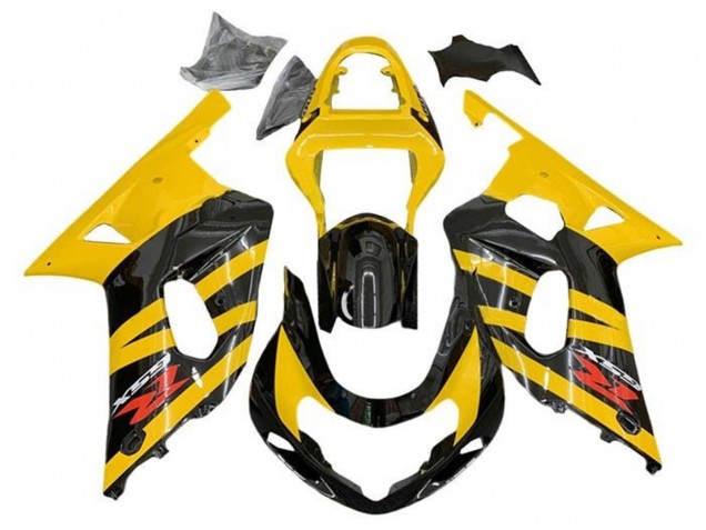 Carenados Moto Suzuki GSXR 600 / GSXR 750 2001-2003 - Amarillo Negro Raya Rojo Baratos