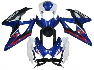 Carenados Moto Suzuki GSXR 600 / GSXR 750 2008-2010 - Blanco Azul Rojo Negro Baratos