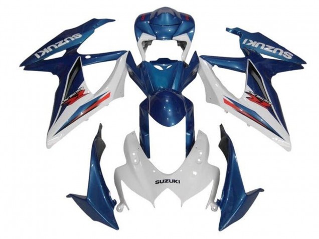 Carenados Moto Suzuki GSXR 600 / GSXR 750 2008-2010 - Azul Blanco Rojo Baratos