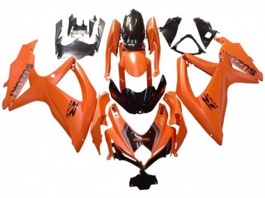 Carenados Moto Suzuki GSXR 600 / GSXR 750 2008-2010 - Naranja Negro Brillante Calcomanía Baratos