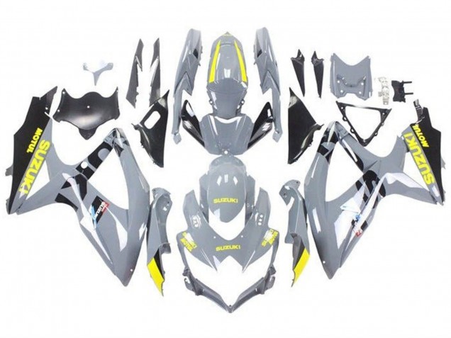 Carenados Moto Suzuki GSXR 600 / GSXR 750 2008-2010 - Nardo Gris Amarillo Negro Baratos