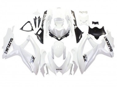 Carenados Moto Suzuki GSXR 600 / GSXR 750 2008-2010 - Blanco Negro Baratos