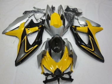 Carenados Moto Suzuki GSXR 600 / GSXR 750 2008-2010 - Amarillo Plata Gris Negro Baratos
