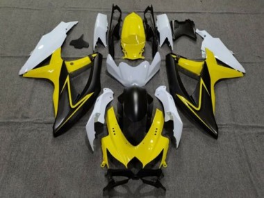 Carenados Moto Suzuki GSXR 600 / GSXR 750 2008-2010 - Blanco Amarillo Gris Negro Baratos