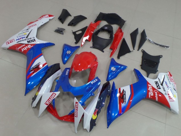 Carenados Moto Suzuki GSXR 600 / GSXR 750 2011-2024 - Azul Rojo Blanco Baratos