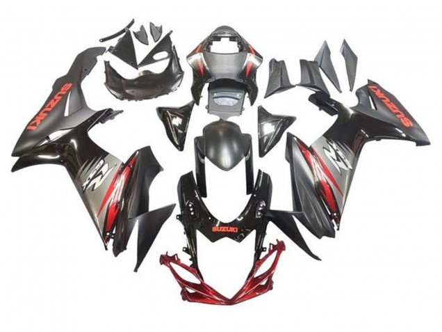 Carenados Moto Suzuki GSXR 600 / GSXR 750 2011-2024 - Negro Gris Rojo Baratos