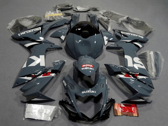Carenados Moto Suzuki GSXR 600 / GSXR 750 2011-2024 - Nardo Gris Oscuro Blanco Negro Rojo Motul Baratos